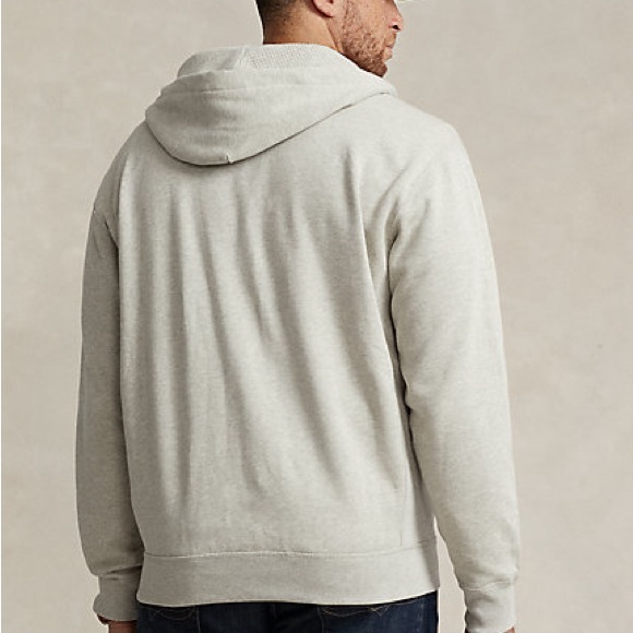 #21 VINTAGE RALPH LAUREN Big & Tall Fleece Full-Zip Hoodie thick (LT) - Picture 5 of 15